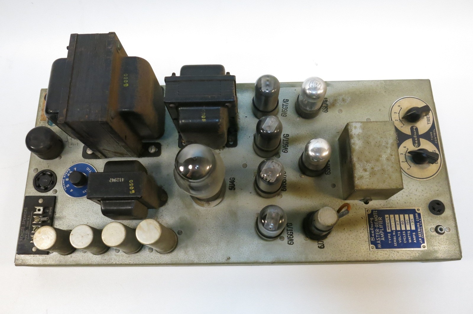 Seeburg M100A  M100B M100BL Jukebox Amp/Amplifier MRA1-L6 Tested WORKING