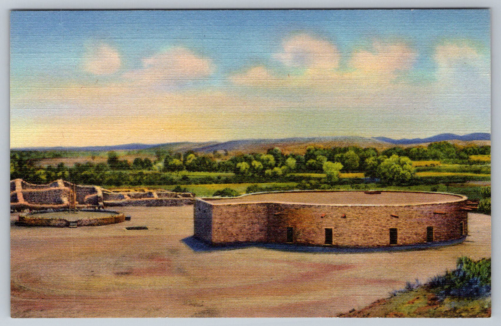 c1940s Aztec Ruins National Monument New Mexico Postcard