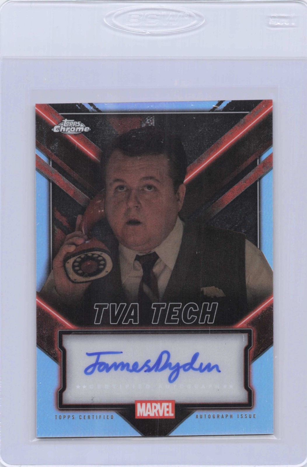 James Dryden Tva Tech Auto Refractor #TC-JD 2025 Topps Chrome Marvel Deadpool