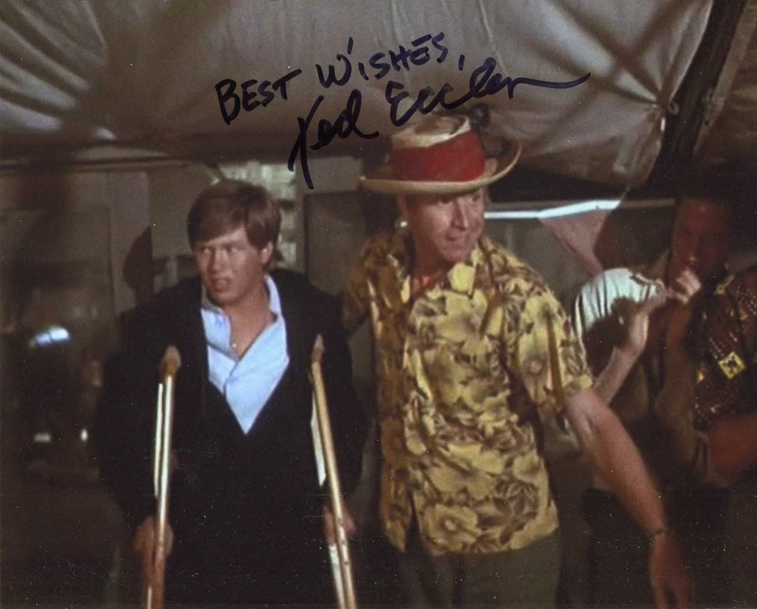 Ted Eccles MASH Private Chapman Rare Signed Autograph Photo