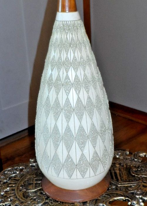 VINTAGE 60s Quartite Creative Corp Table Lamp1960AtomicSpaceAge MCM Light WORKS