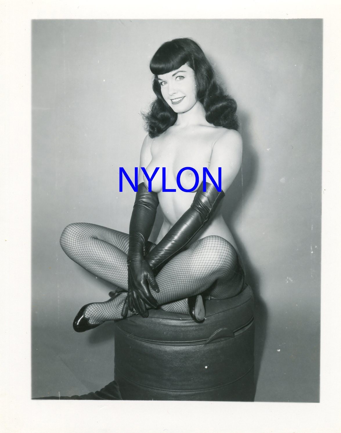 RARE BETTIE PAGE VINTAGE 1950\'s 4 x 5 PHOTOGRAPH BY SAM MENNING