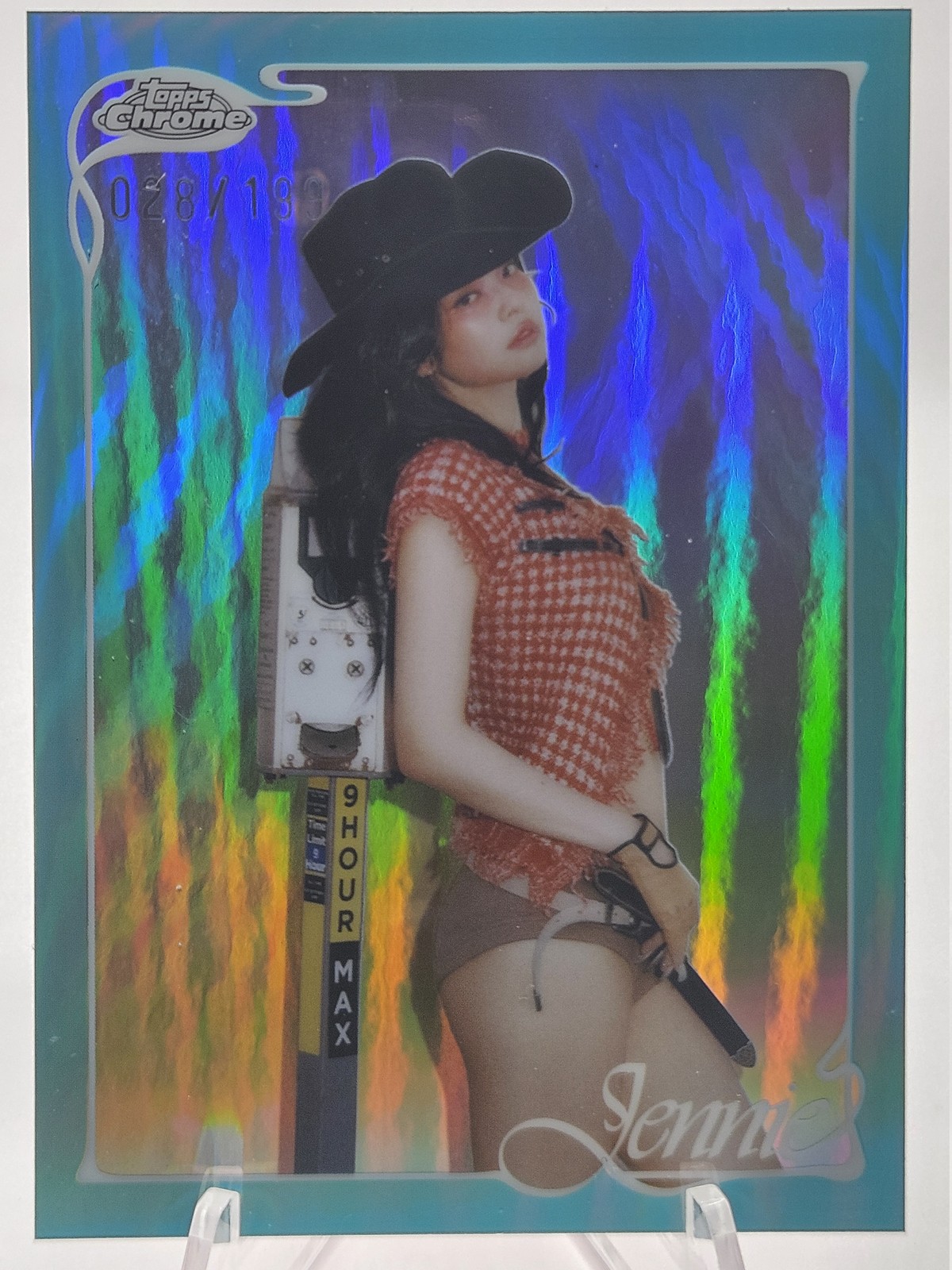 2026 Topps Chrome Jennie #25 Mantra 17 Aqua Refractor /199