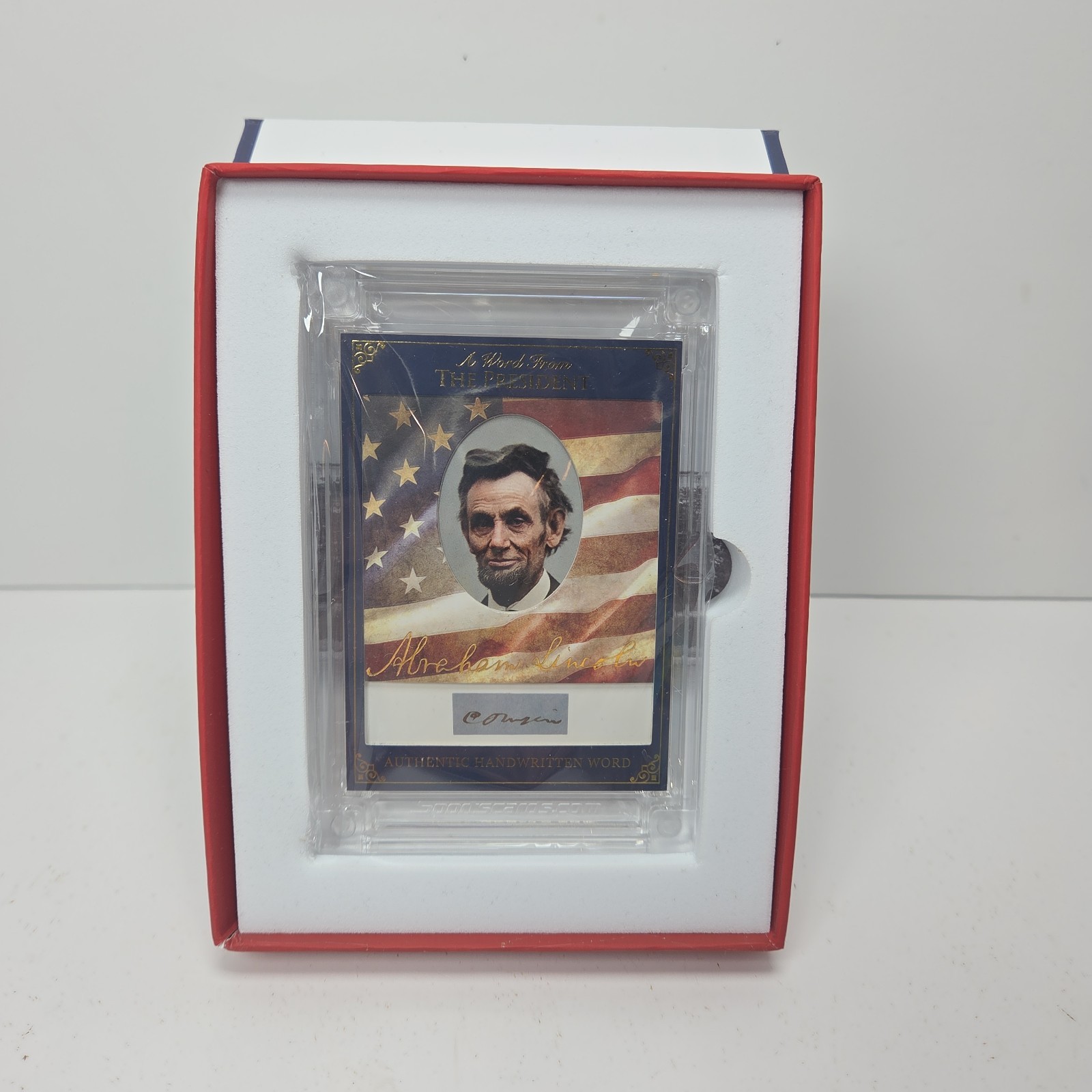 Abe Lincoln Handwritten Word 2025 Edition A Word From POTUS Card 