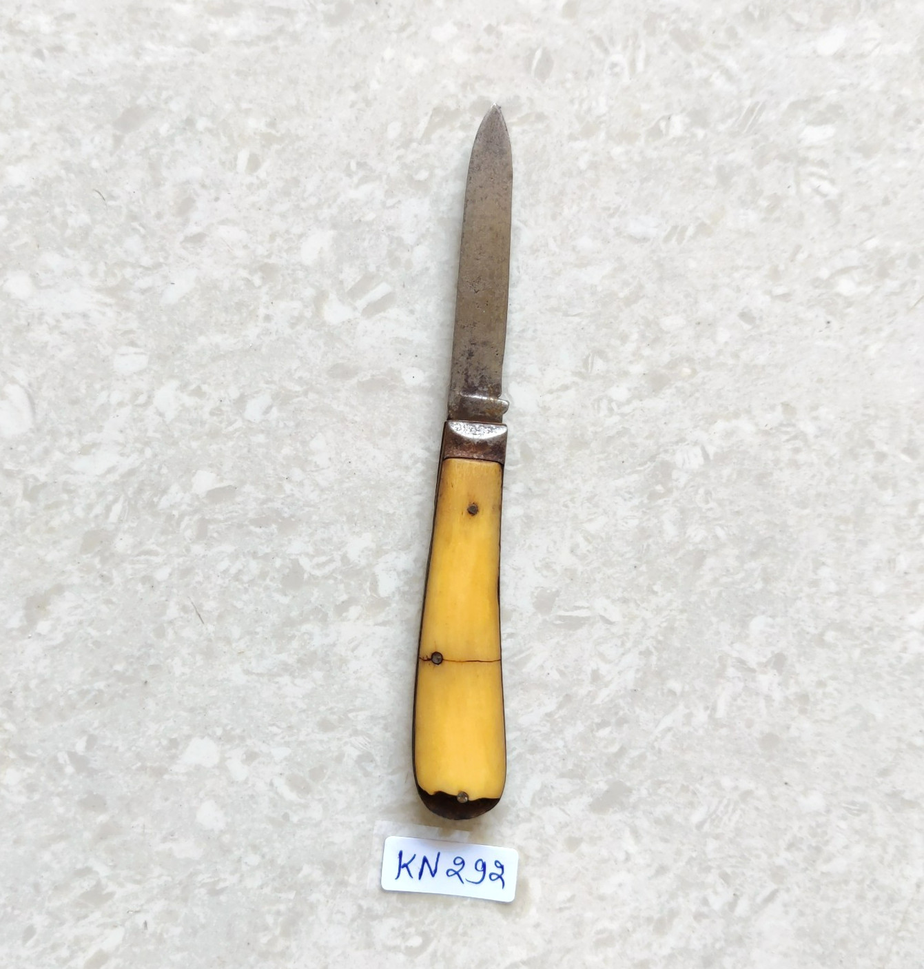 Antique Henry Kaufmann & Sons Steel Blade Bone Handle Folding Knife German KN292 Antique Henry Kaufmann & Sons Steel Blade Bone Handle Folding Knife German KN292