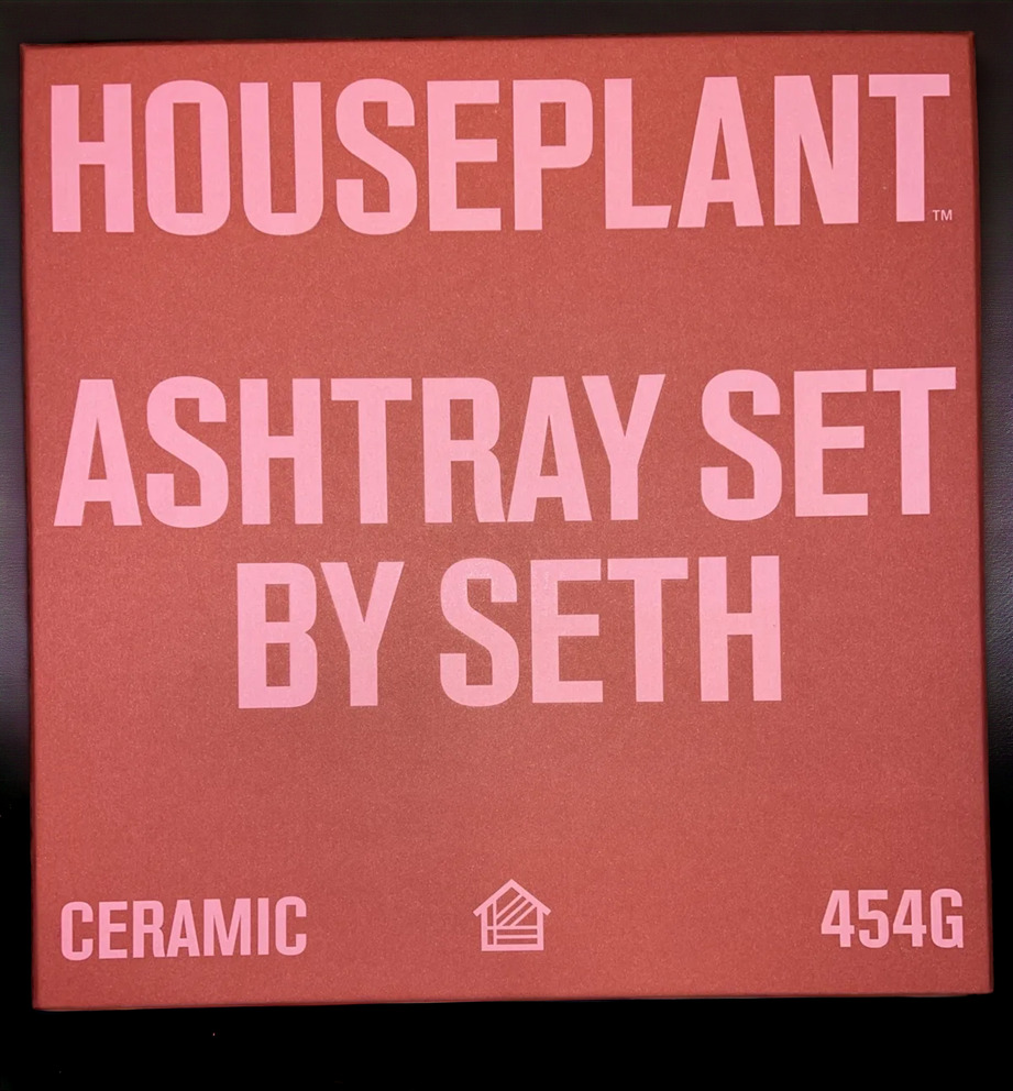 NEW Houseplant by Seth Rogen Ceramic Ashtray Set in MIDNIGHT Rare Color 454G