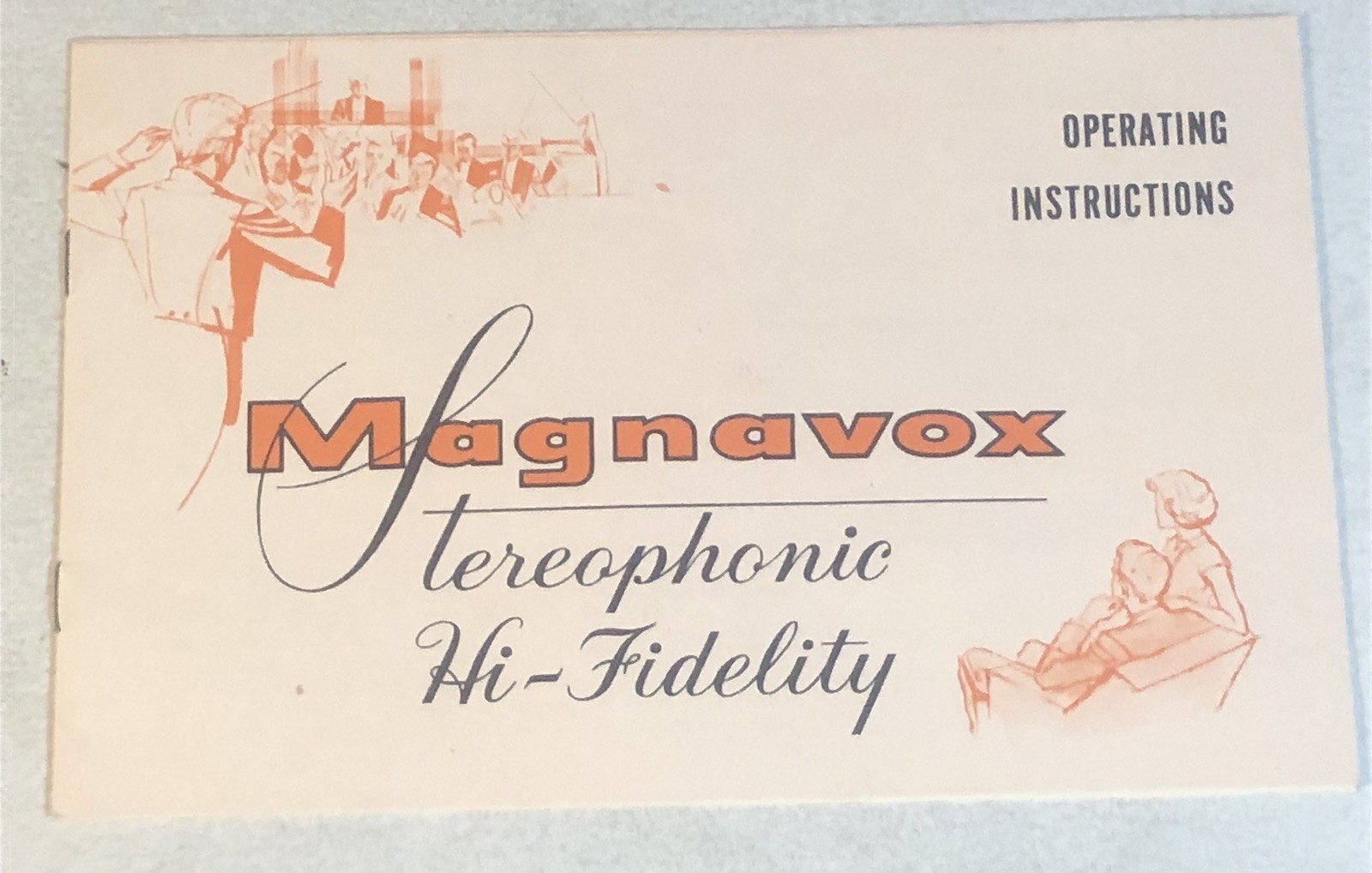 Magnavox Stereophonic Hi-Fidelity Operating Instructions Vintage Booklet Bx1