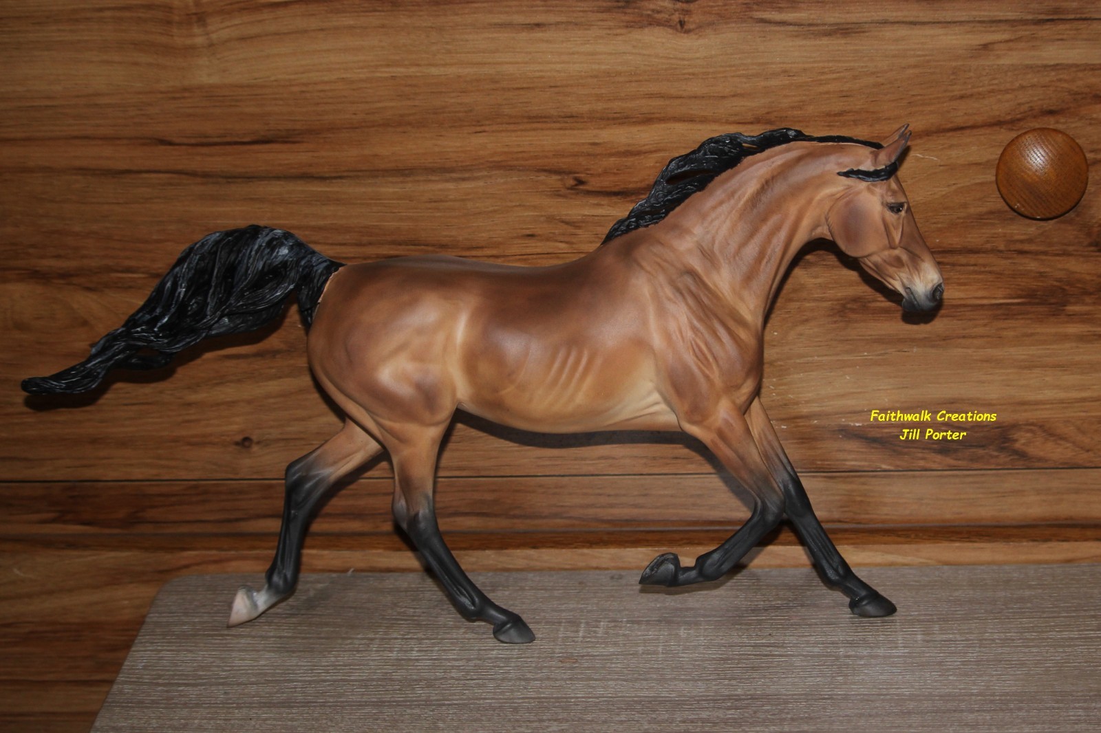 OOAK Breyer Traditional Shagya Arabian Custom Buckskin 1:9 scale model horse