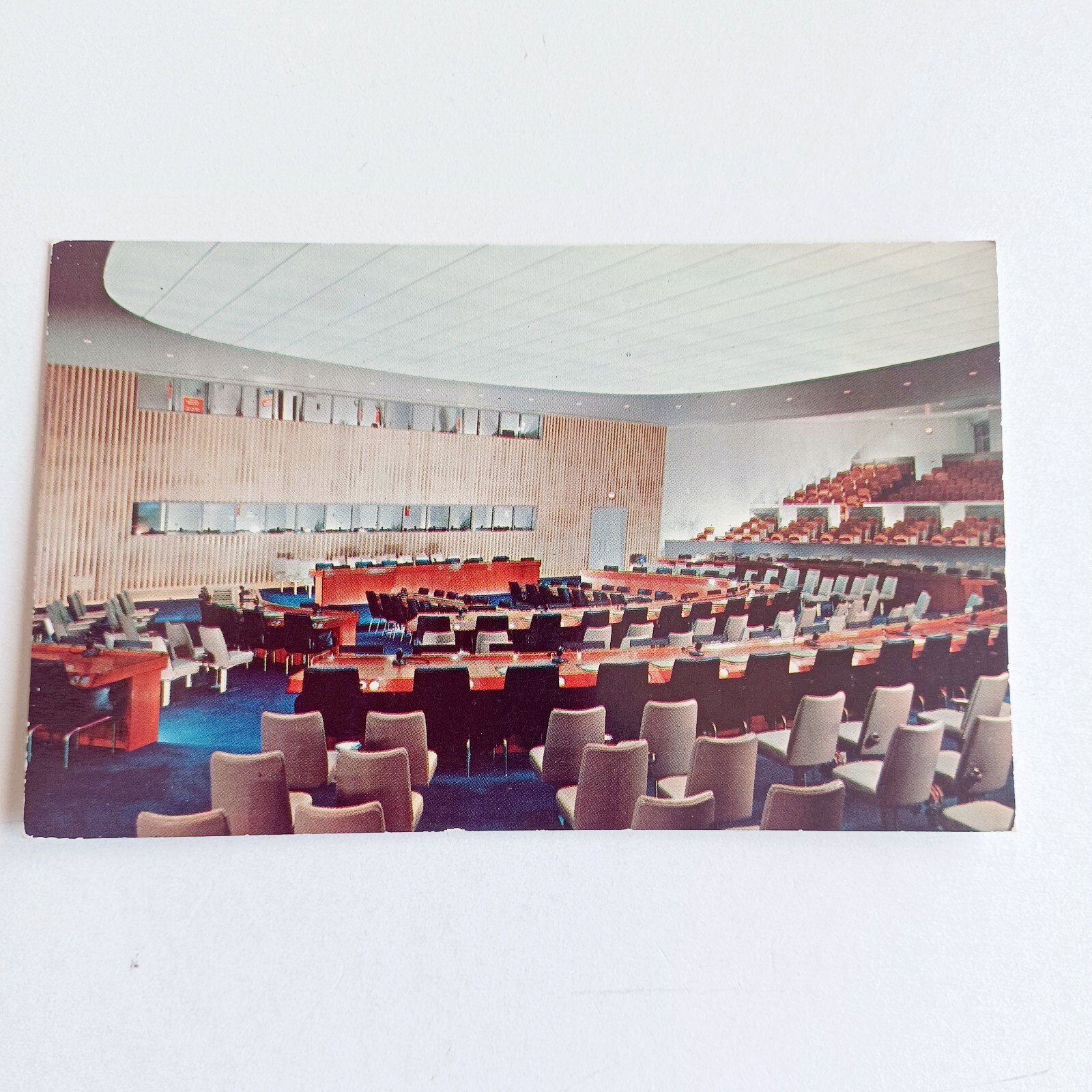 Postcard: United Nations General Assembly Committee Room Postcard: United Nations General Assembly Committee Room
