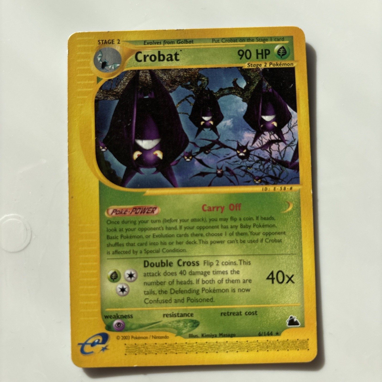 Crobat 6/144 Rare Skyridge Pokemon Lightly Played