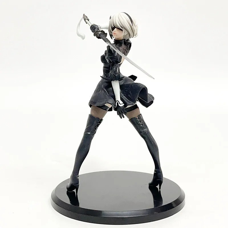 NieR Automata YoRHa 2B 18CM PVC Anime Game Collectible Figure Statue