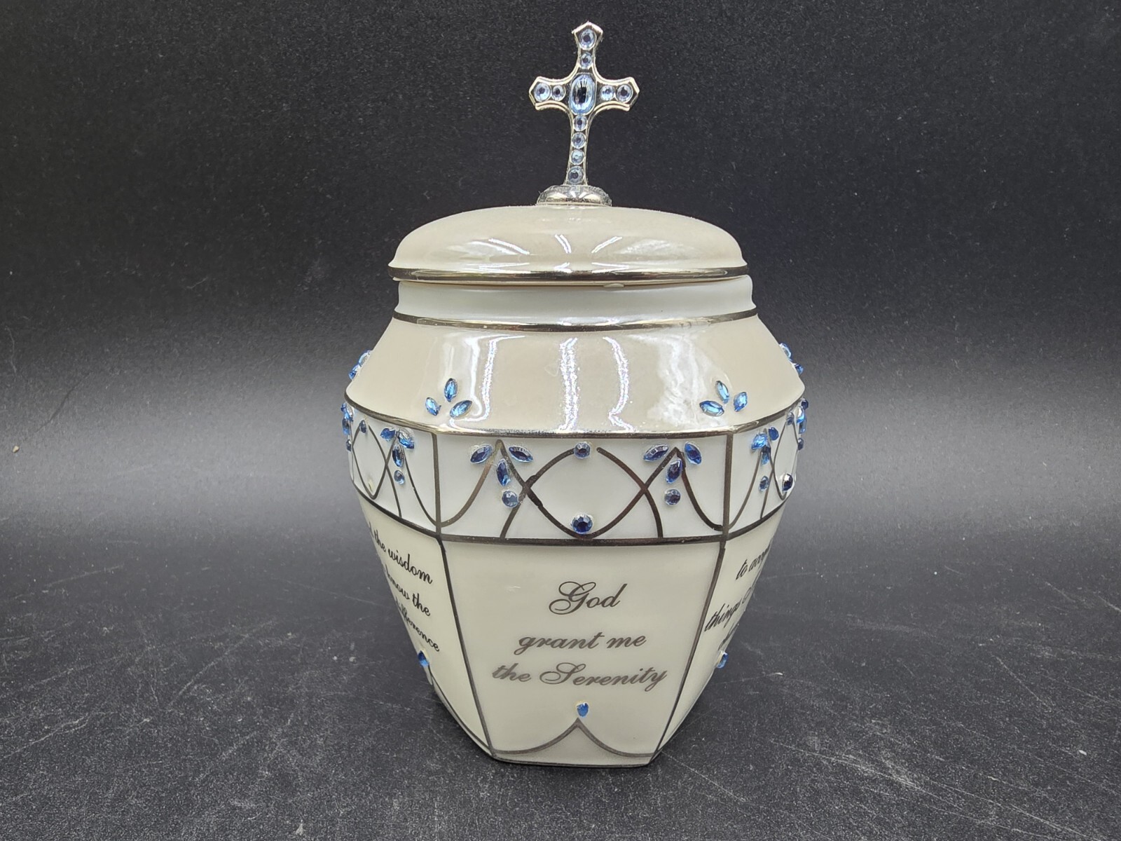 2007 Ardleigh Elliott Serenity Music Box Religious God Plays Amazing Grace Cross 2007 Ardleigh Elliott Serenity Music Box Religious God Plays Amazing Grace Cross