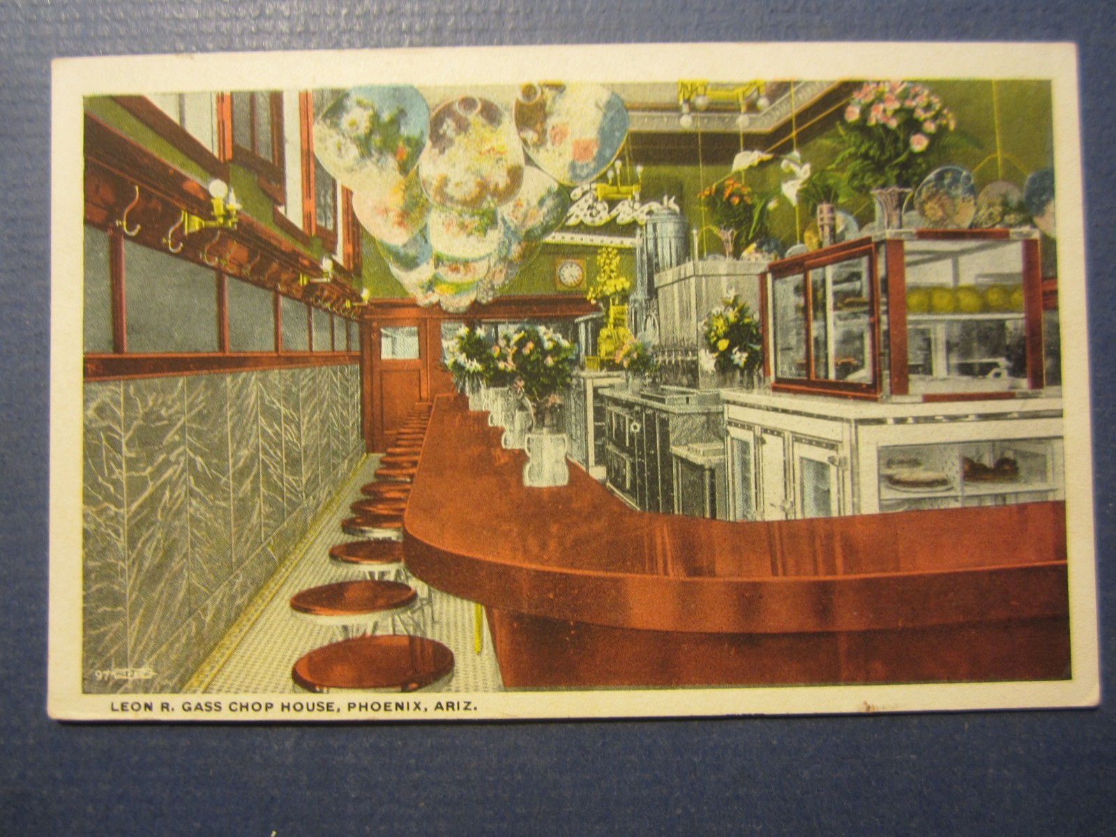 Old Vintage PHOENIX ARIZONA - Advertising POSTCARD - Leon R. Gass CHOP HOUSE Old Vintage PHOENIX ARIZONA - Advertising POSTCARD - Leon R. Gass CHOP HOUSE