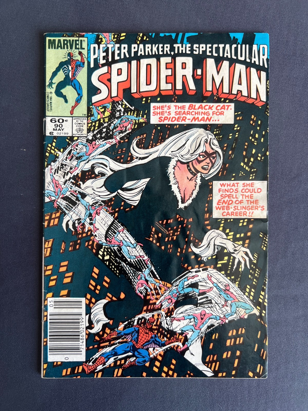 Peter Parker, The Spectacular Spider-Man #90 (1984) - 2nd Black Suit - VG/FN