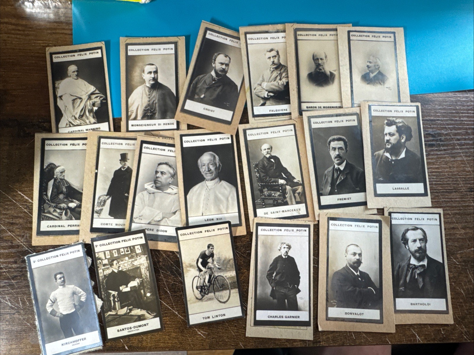 1900’s Felix Potin Card Bartholdi, Linton religous Leader And More x 19 Card Lot