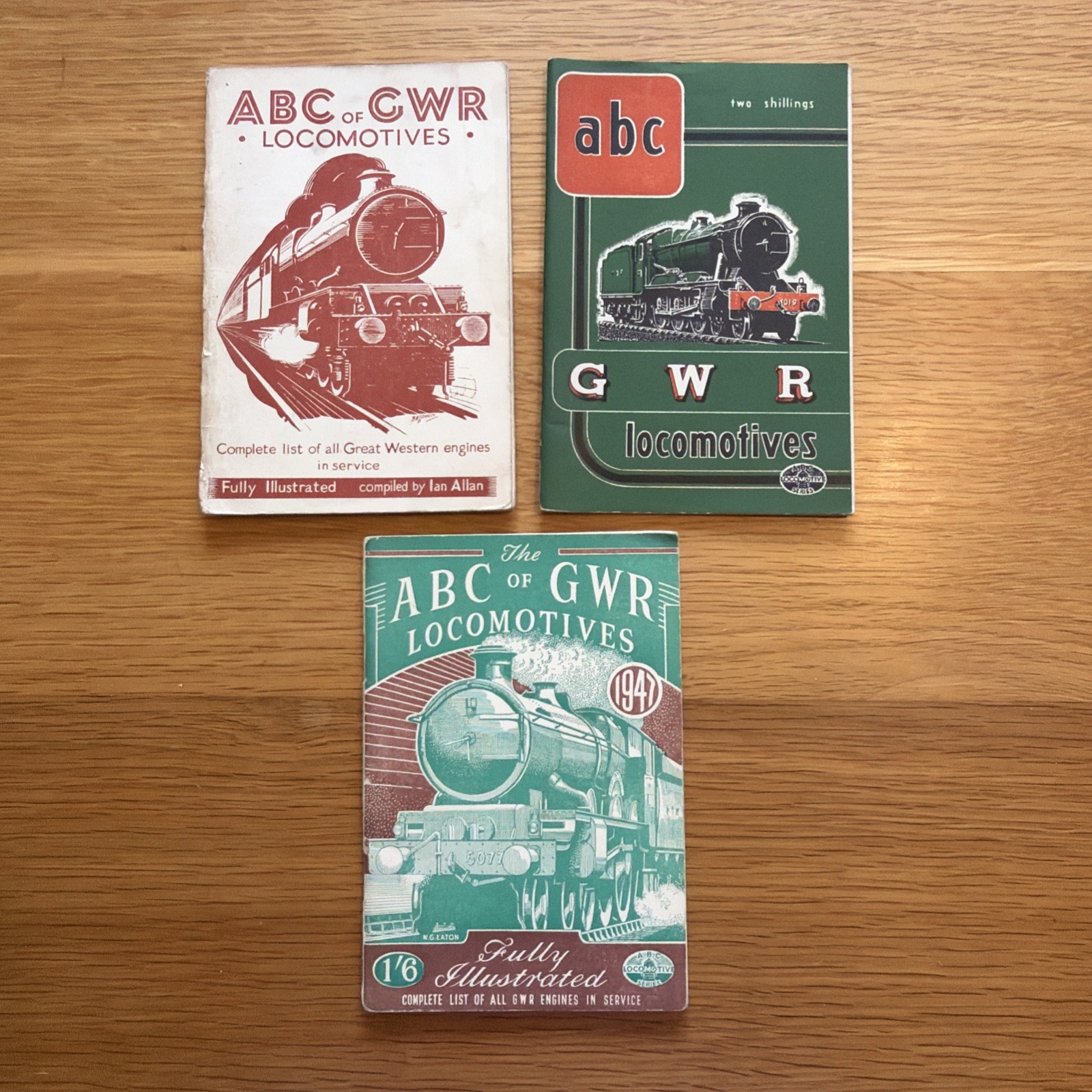 Ian Allan ABC of GWR Locomotives Train Memorabilia Vintage Some underlining Ian Allan ABC of GWR Locomotives Train Memorabilia Vintage Some underlining
