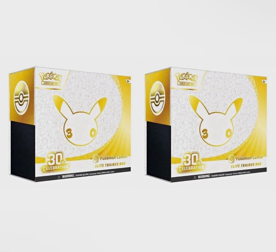 Pokémon Center Pokémon TCG 30th Celebration Elite Trainer Box x2 PRESALE