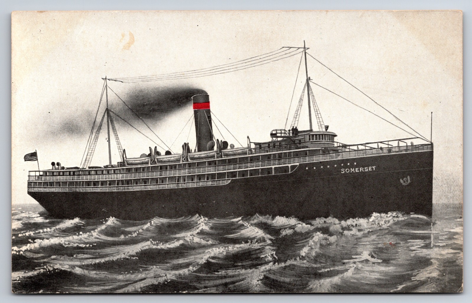 SS Somerset Merchants and Miners Transportation Co. Baltimore c1920 Postcard