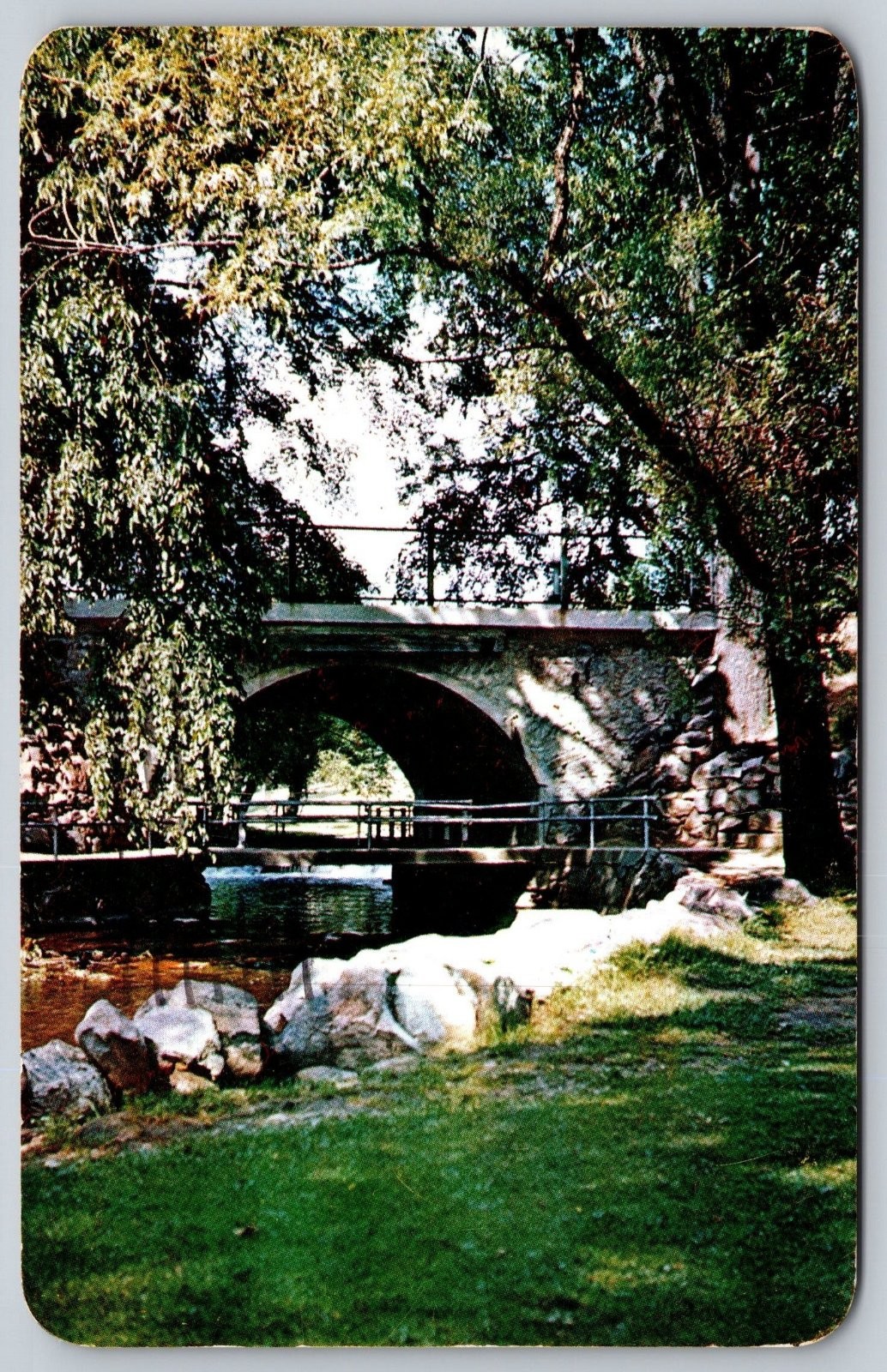 Dundas Street Bridge Galt Ontario Canada Postcard PC286