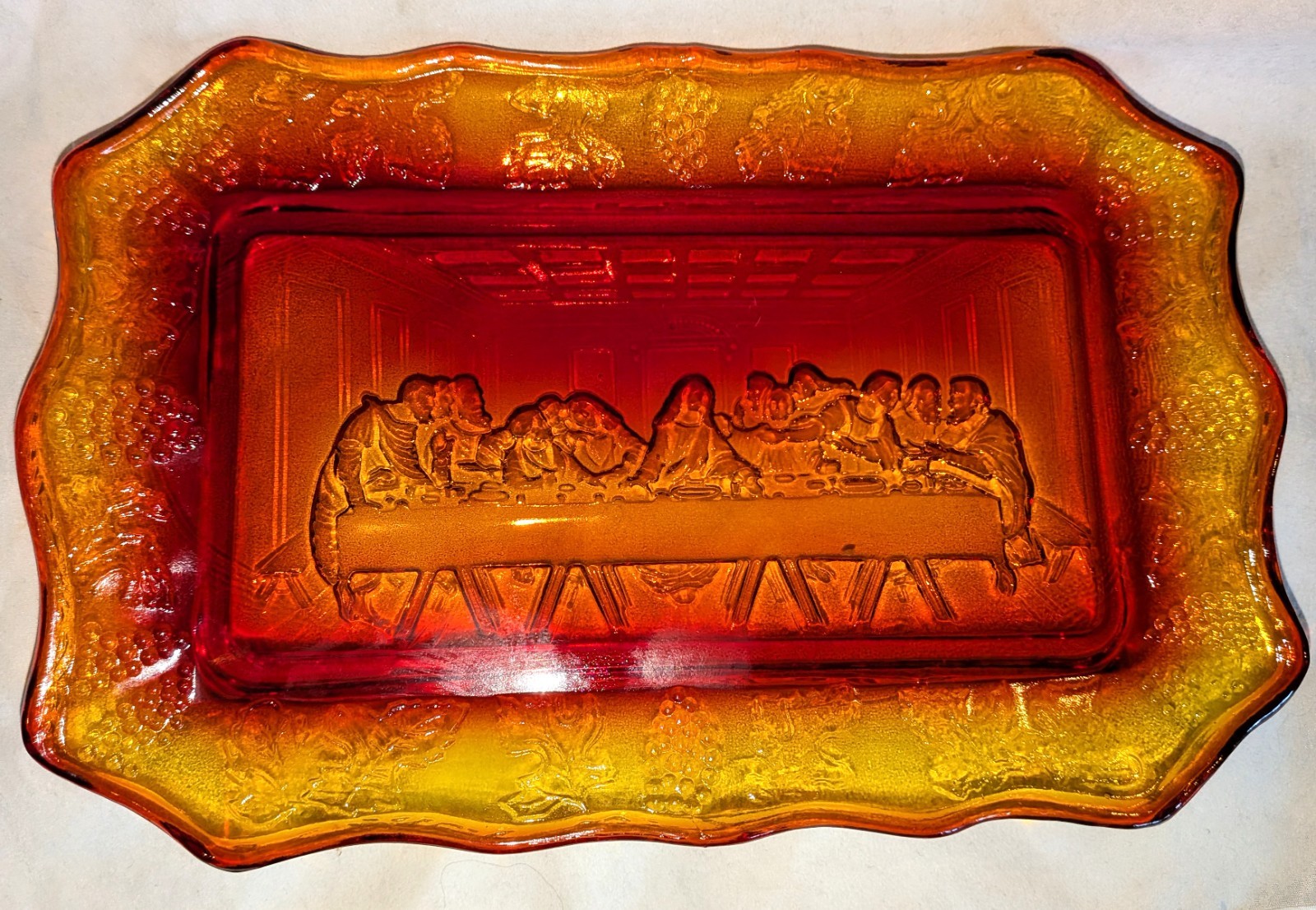 Vintage Indiana Tiara Glass Amberina Amber 