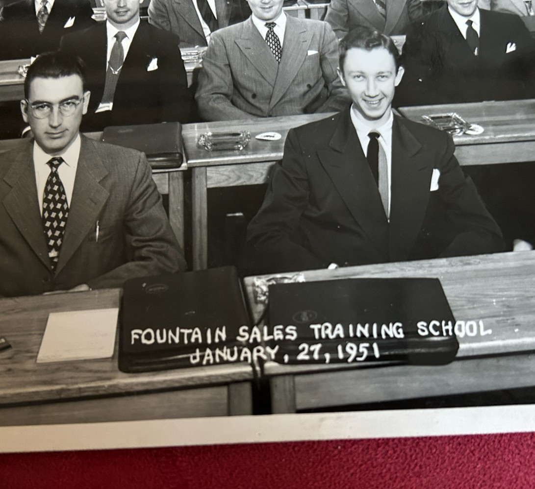 1951 Coca-Cola Fountain Sales Training School Original Photo