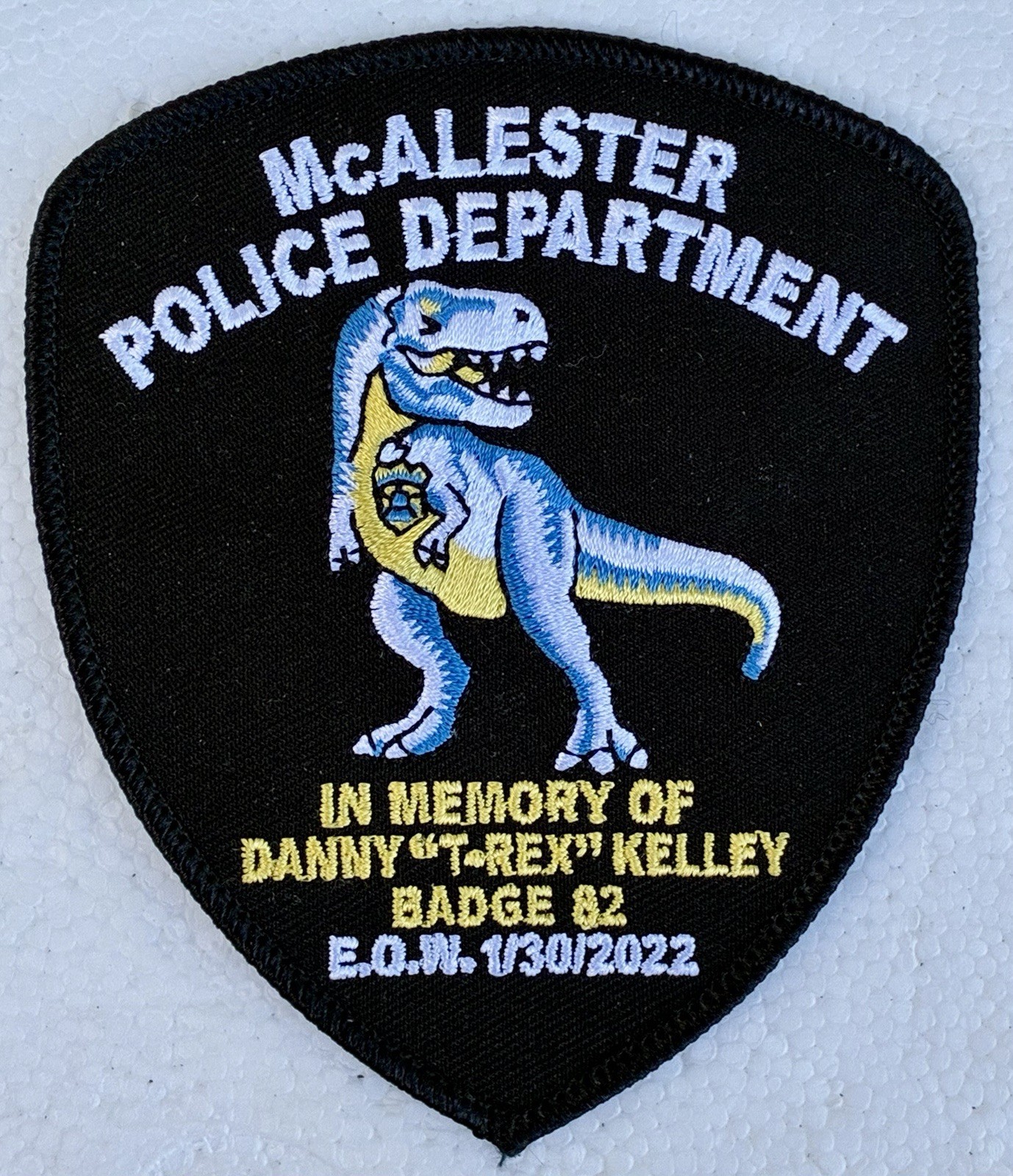 McALESTER OKLAHOMA POLICE SHOULDER PATCH RARE BRAND NEW