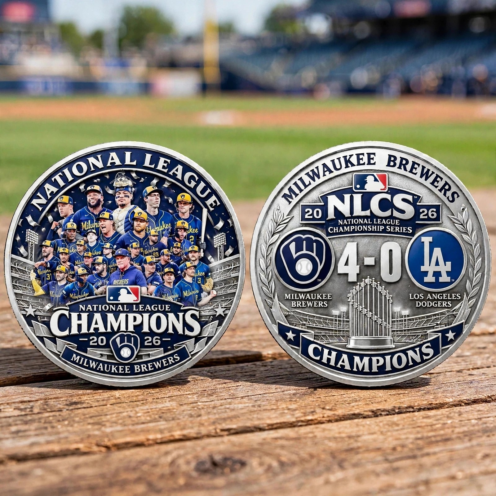 Milwaukee Brewers 2026 National League Champions Challenge Coin - COIN001