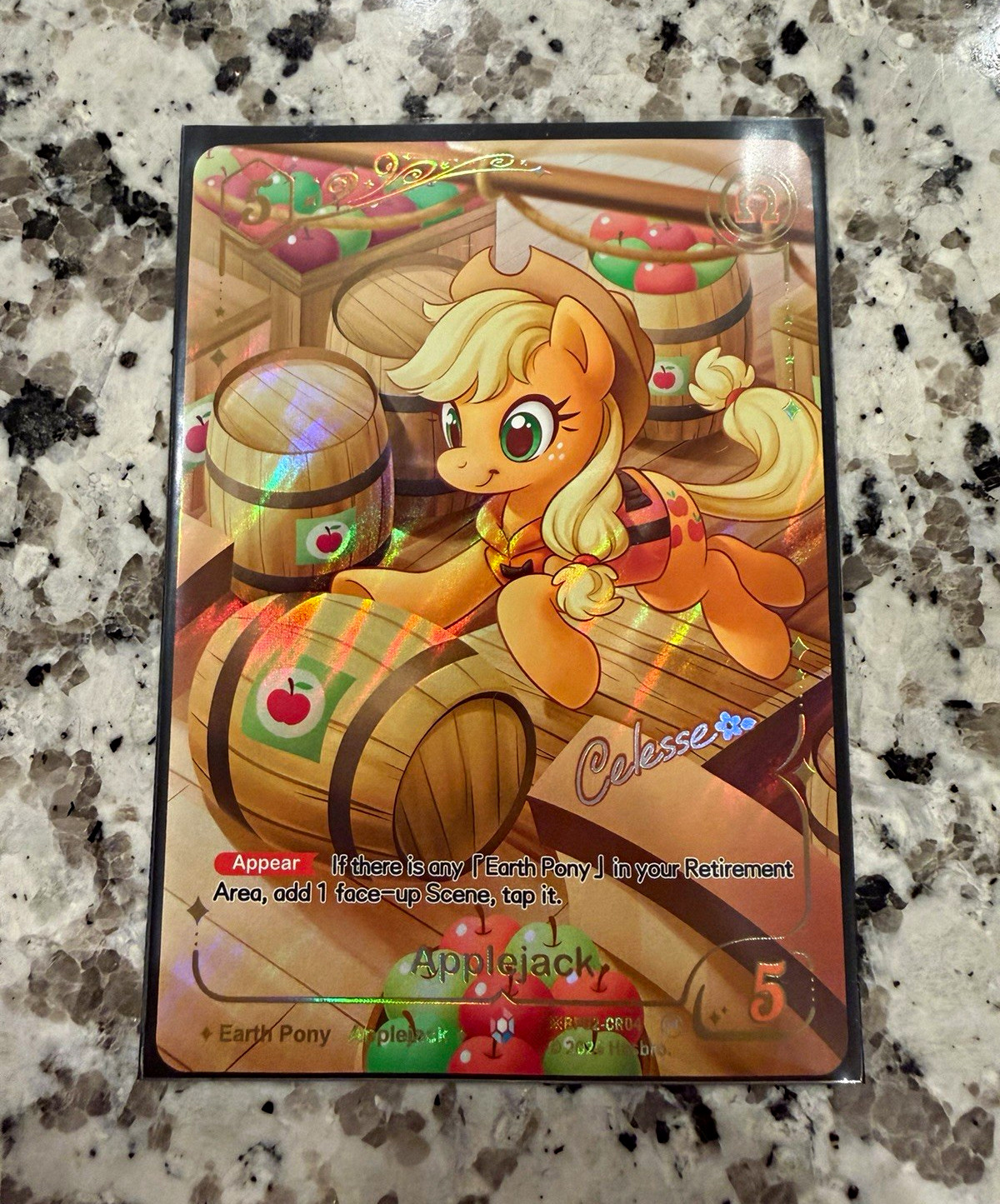 Applejack My Little Pony TCG BP02-CR04 Signed