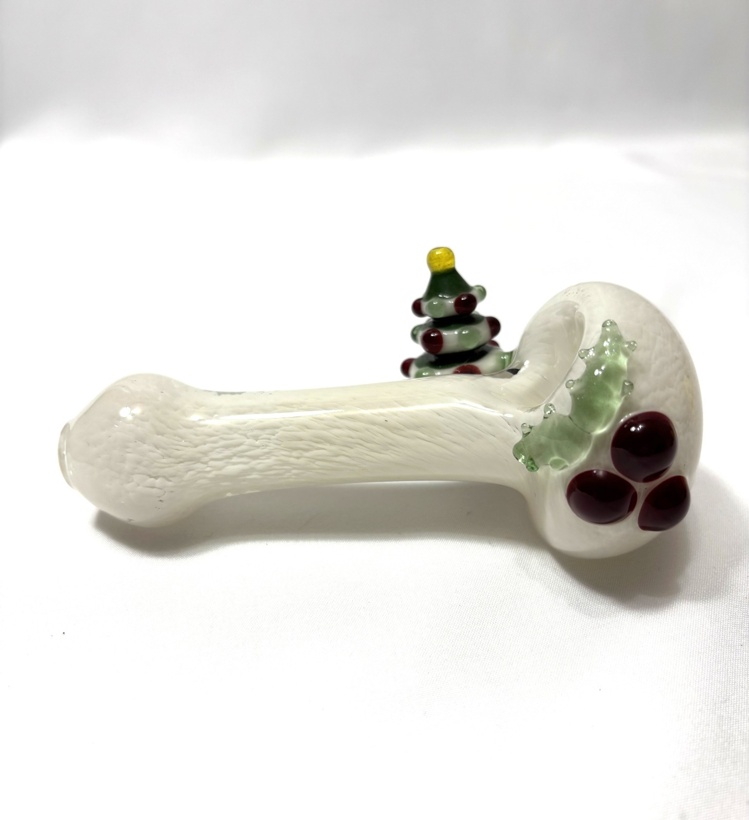 New Artisan Holiday Christmas Tree Glass Hand Pipe 5
