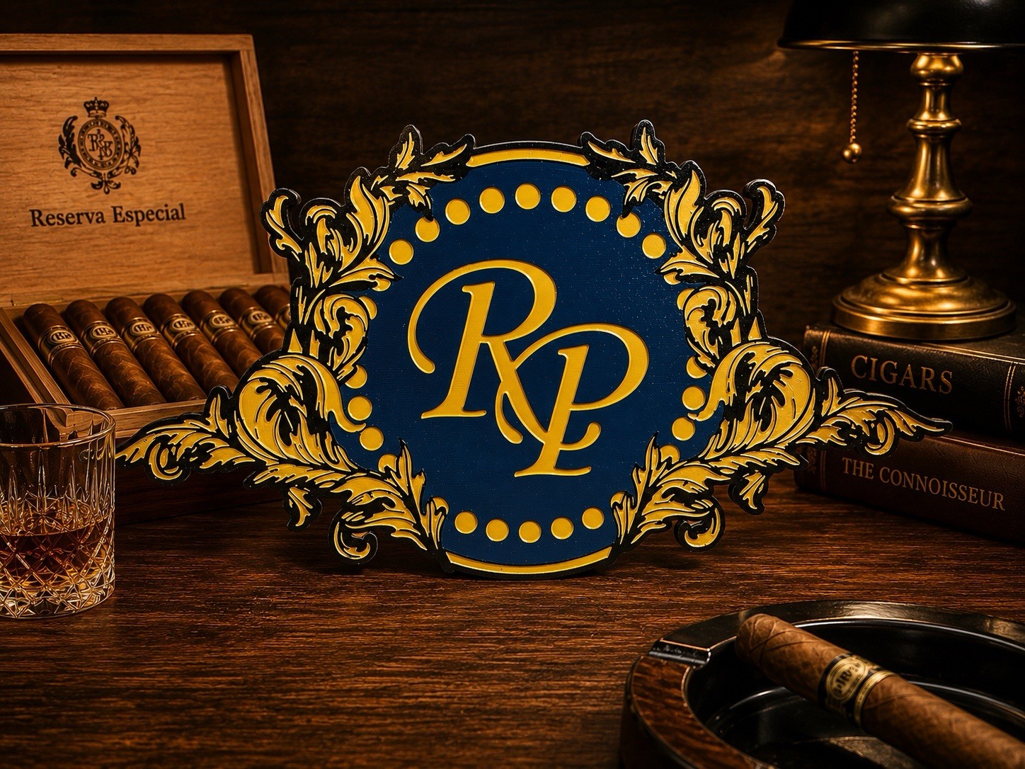 Rocky Patel Premium Hand-Rolled Cigars Handmade Cigar Store Advertising Sign