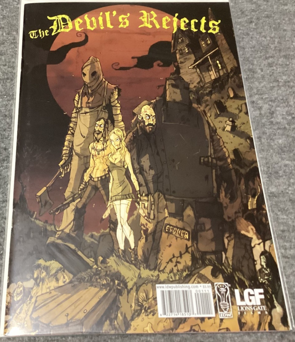 The Devil's Rejects (IDW 2005) Lions Gate (ROB ZOMBIE) Very Rare (HIGH-GRADE)