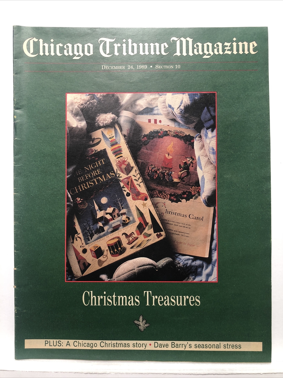 Sunday Chicago Tribune December 24 1989 Christmas Treasures Section 10 Newpaper
