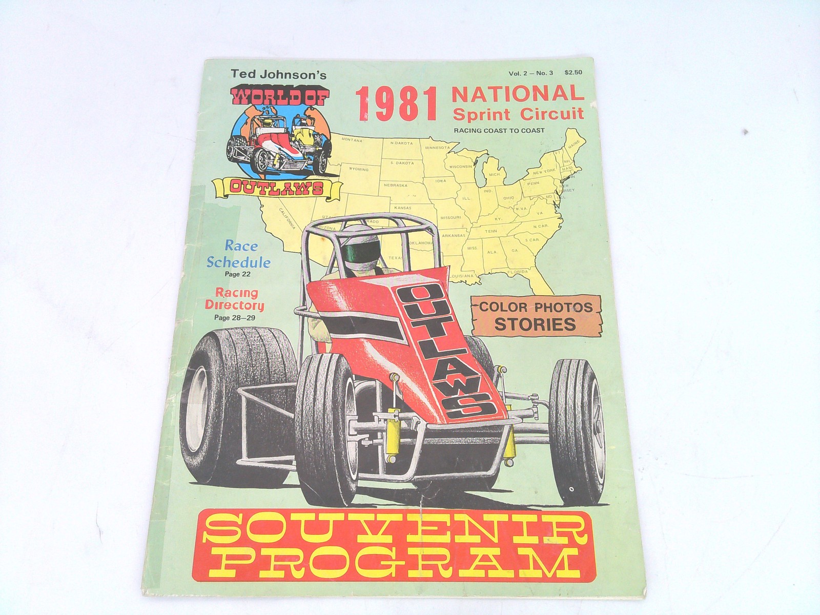 1981 Ted Johnson's World of Outlaws National Sprint Circuit Souvenir Program