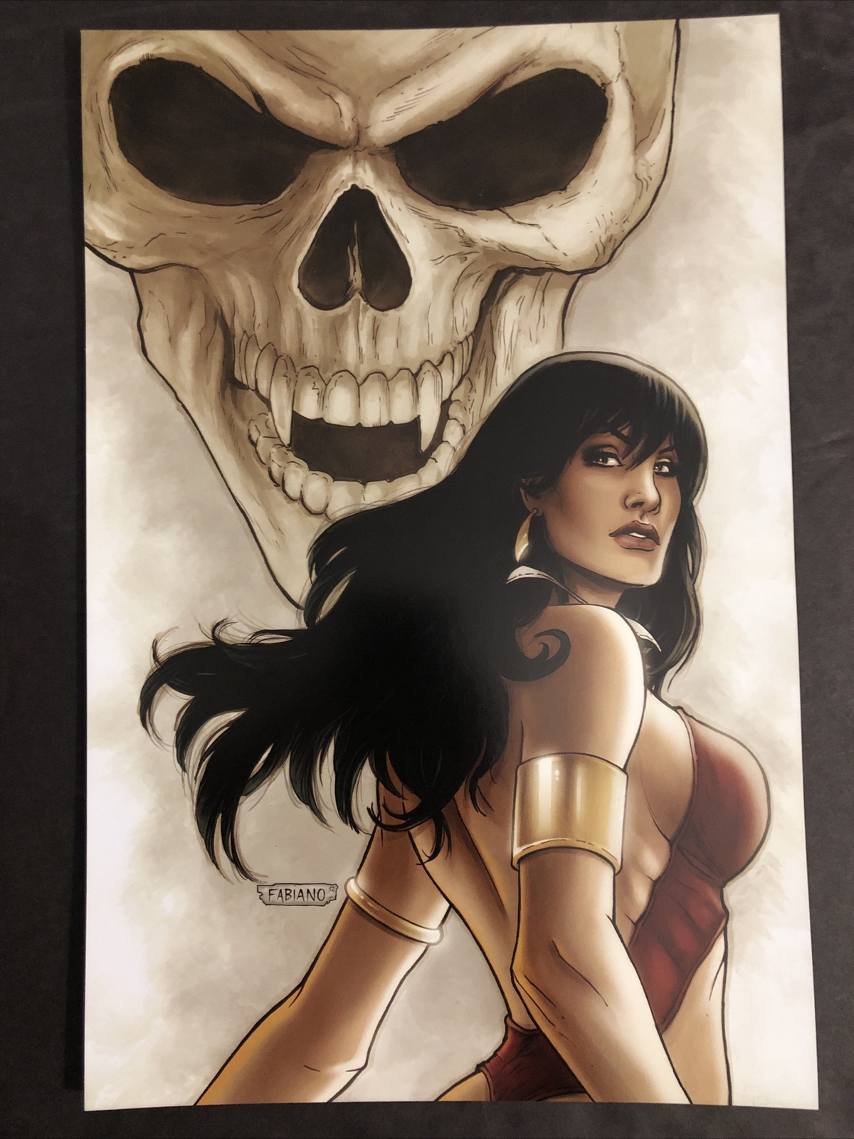 Vampirella Throne Of Skulls #20 COVER Dynamite Comics Poster 8x12 Fabiano Neves