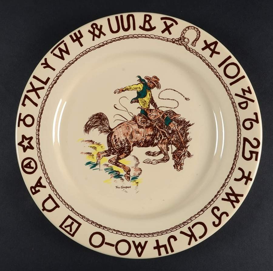 True West Westward Ho Dinner Plate 725786
