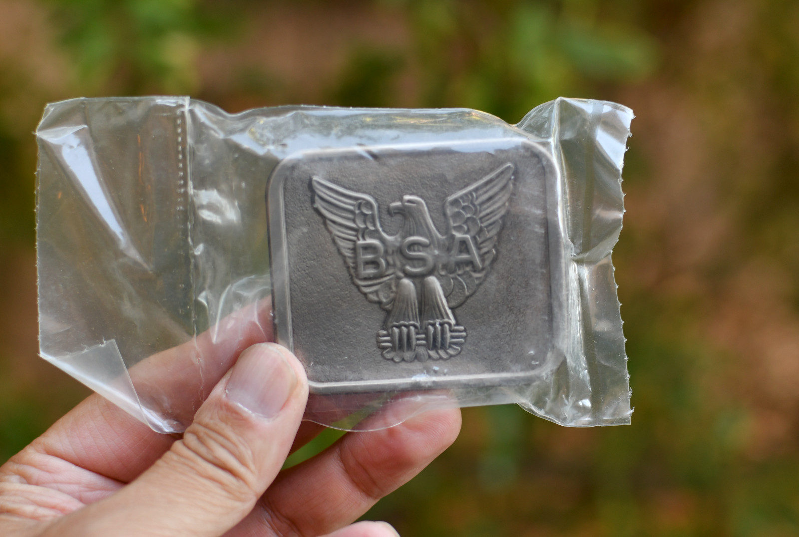 Vintage 1980 BSA Boys Scout America Eagle Scout Belt Buckle Silver