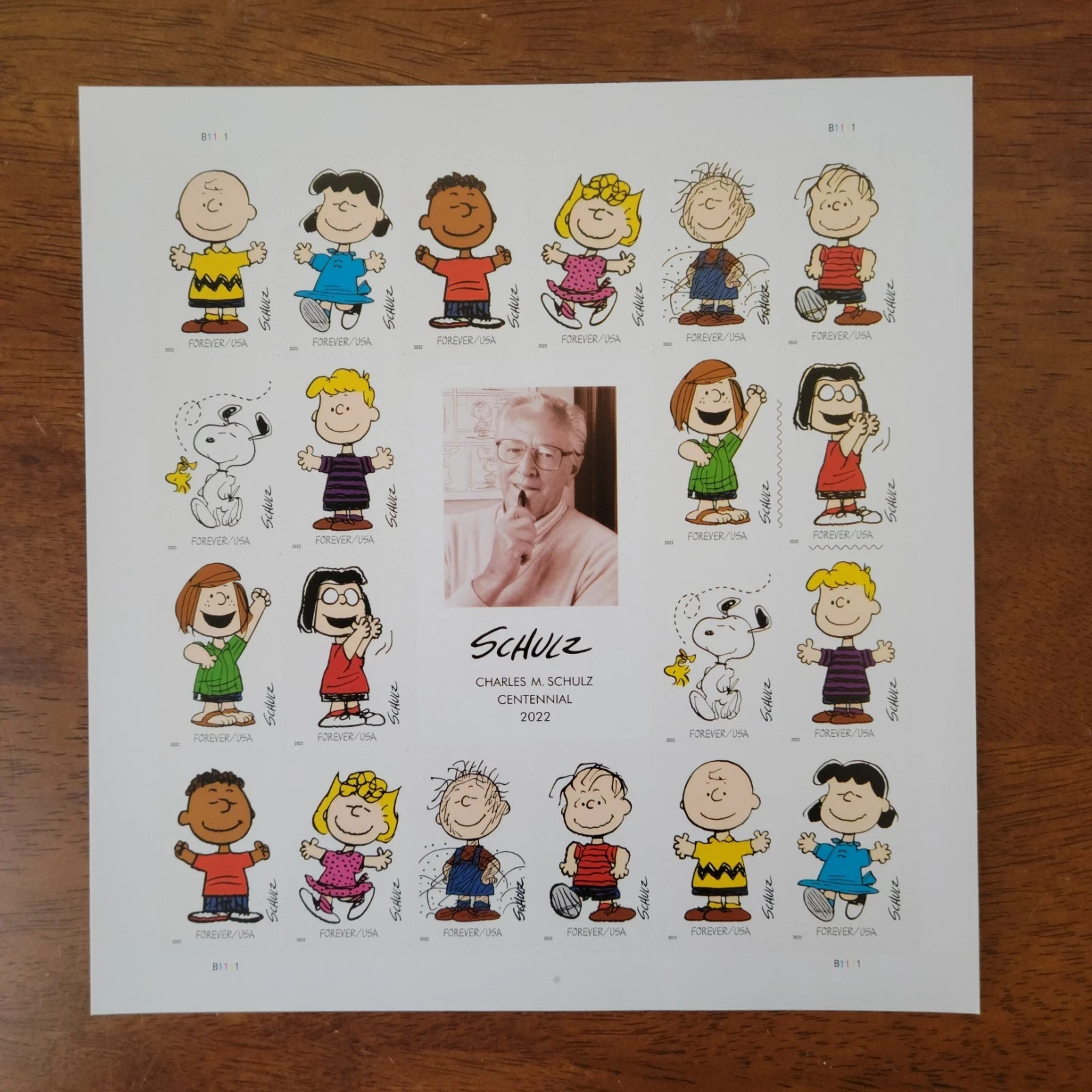 2023 CHARLIE BROWN PEANUTS SHEET OF 20 FIRST CLASS LETTER STAMPS
