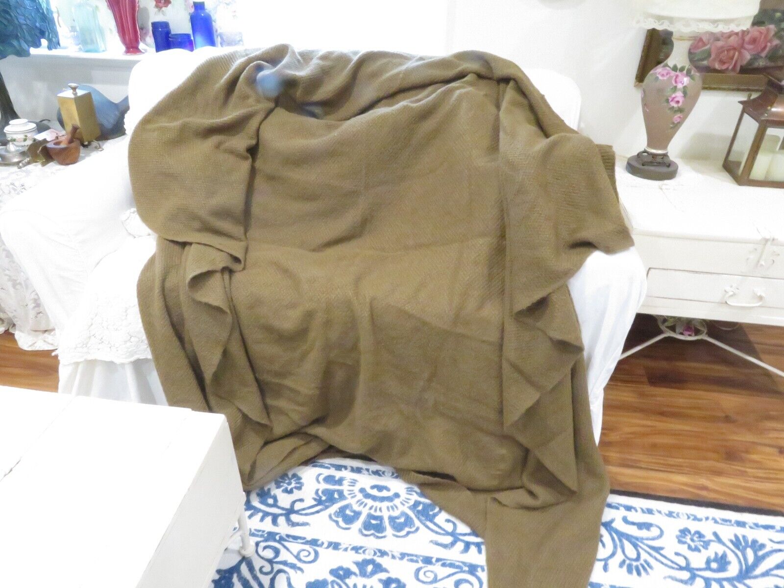 Amazing Camel/Brown/Nutmeg Large Ralph Lauren Blanket Soft & Luxurious