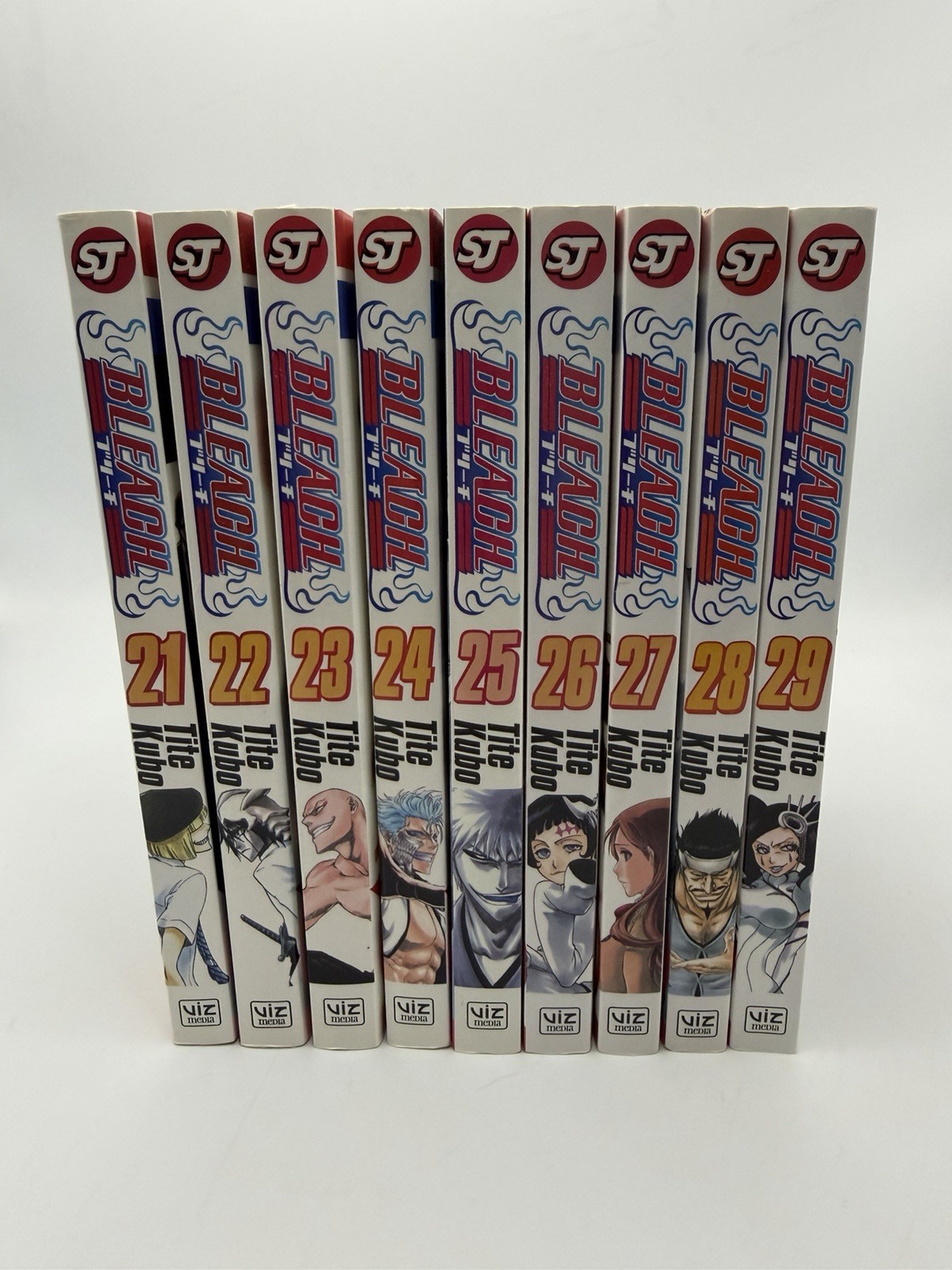 Lot Of 9 Mint Bleach Manga Volumes 21 22 23 24 25 26 27 28 29 Shonen Jump Set