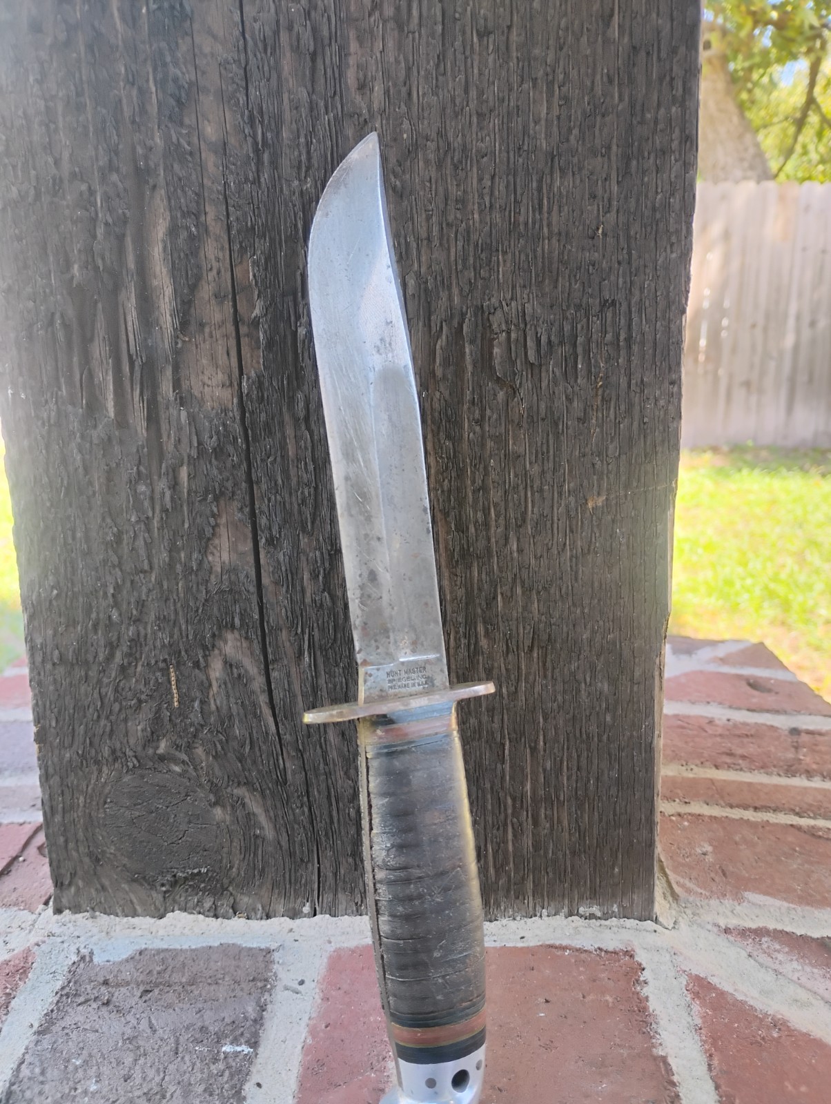 Vintage Hunt Master Spiegel Inc Fixed Blade Knife