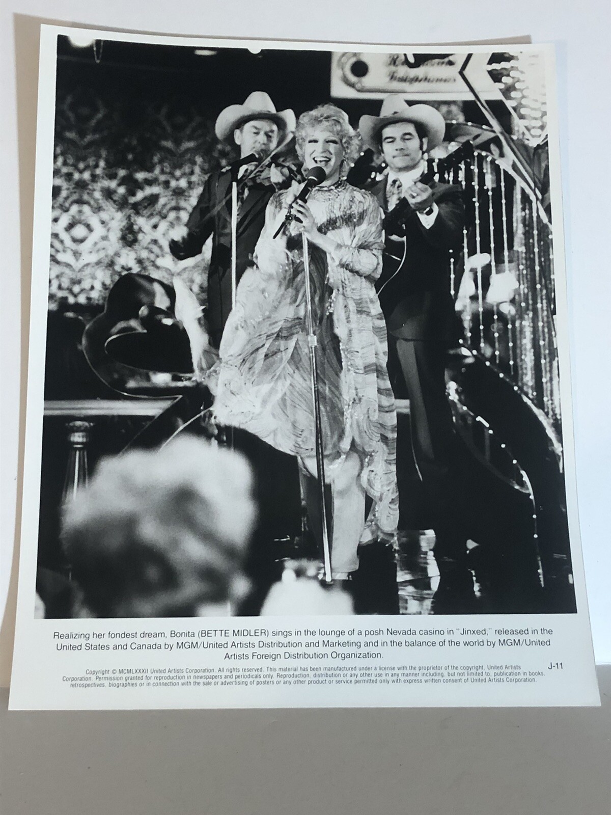 Jinxed 8x10 Publicity Photo Bette Midler Showtime