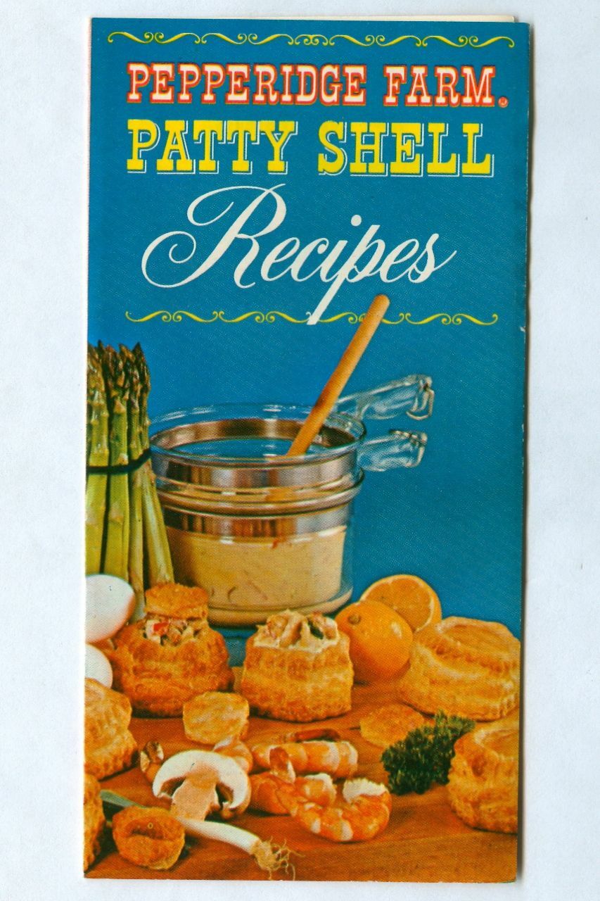 Vintage 1950s PEPPERIDGE FARM Patty Shell Recipes Pamphlet with 10¢ Coupon