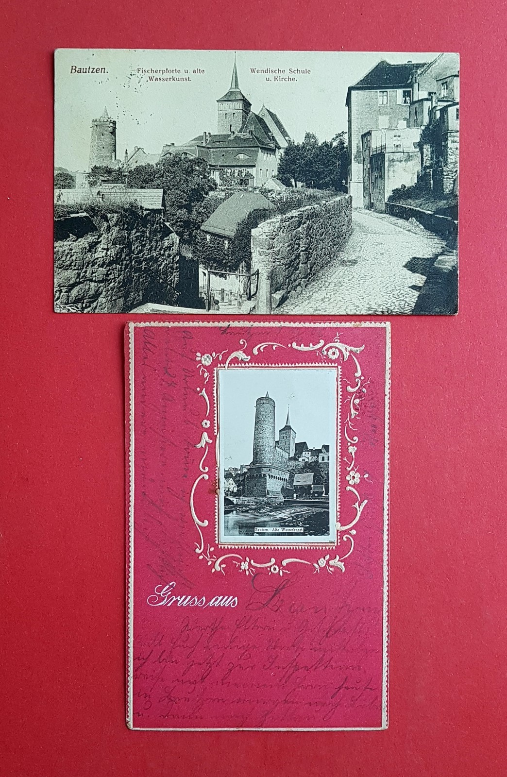 2 x Postcard Bauzen 1906/15 Fishing Gate and Water Art, Wendish School (39783 2 x Postcard Bauzen 1906/15 Fishing Gate and Water Art, Wendish School (39783