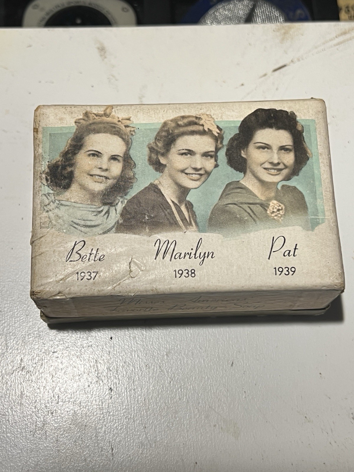 Vintage Miss America Beauty Soap Cardboard Box 1937 1938 1939 Winners Empty