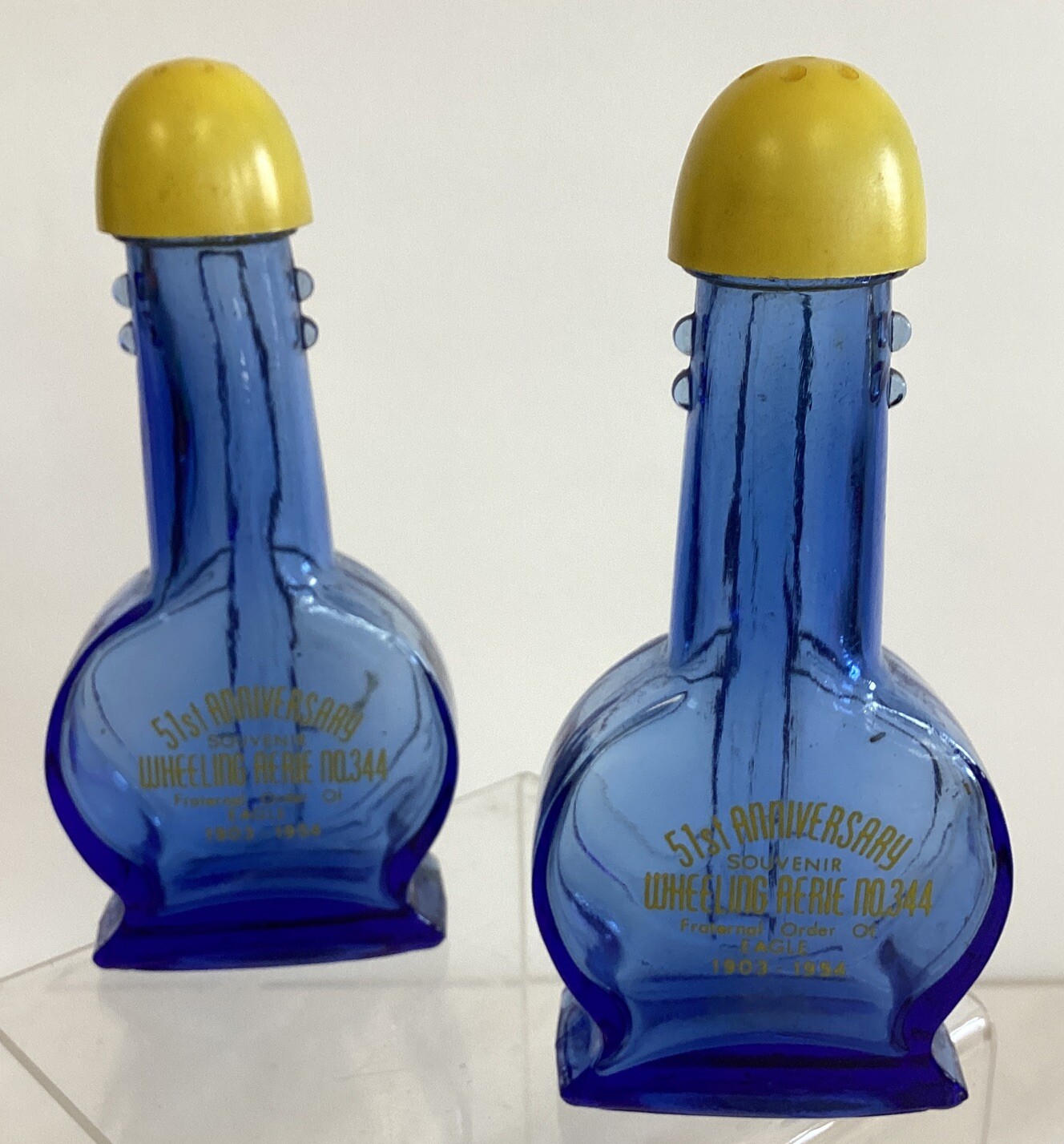 Wheeling WV Aerie No 344 Order of Eagles 1954 51 Anniv Vitg Banjo S&P Shakers