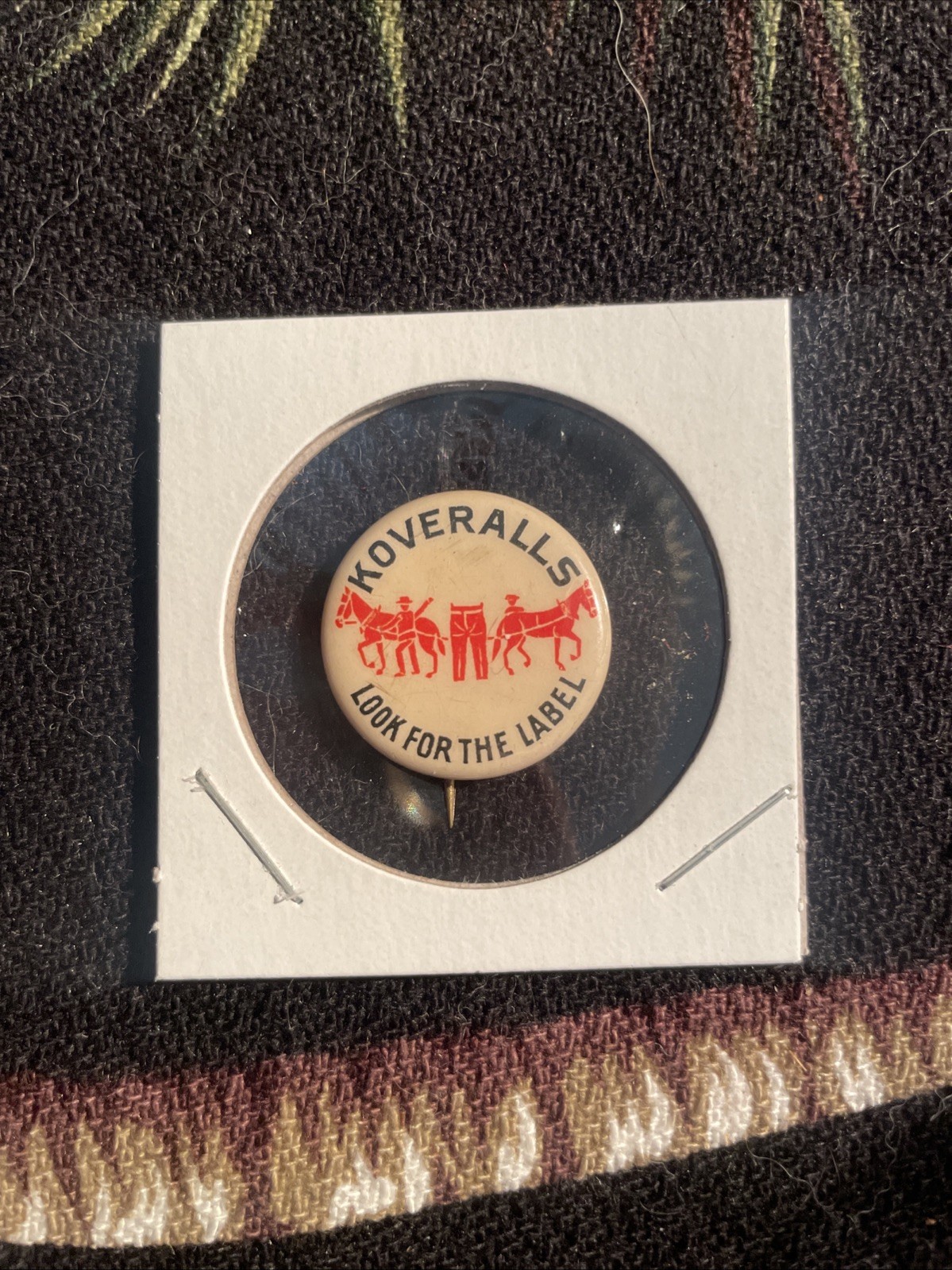 ANTIQUE 1920\'S LEVIS KOVERALLS PIN BUTTON