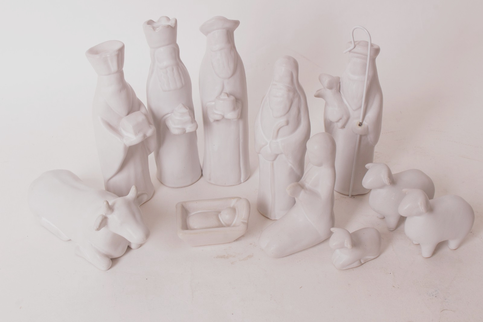 New Pottery Barn Handcrafted Terracotta Nativity Set (figures only, no manger)