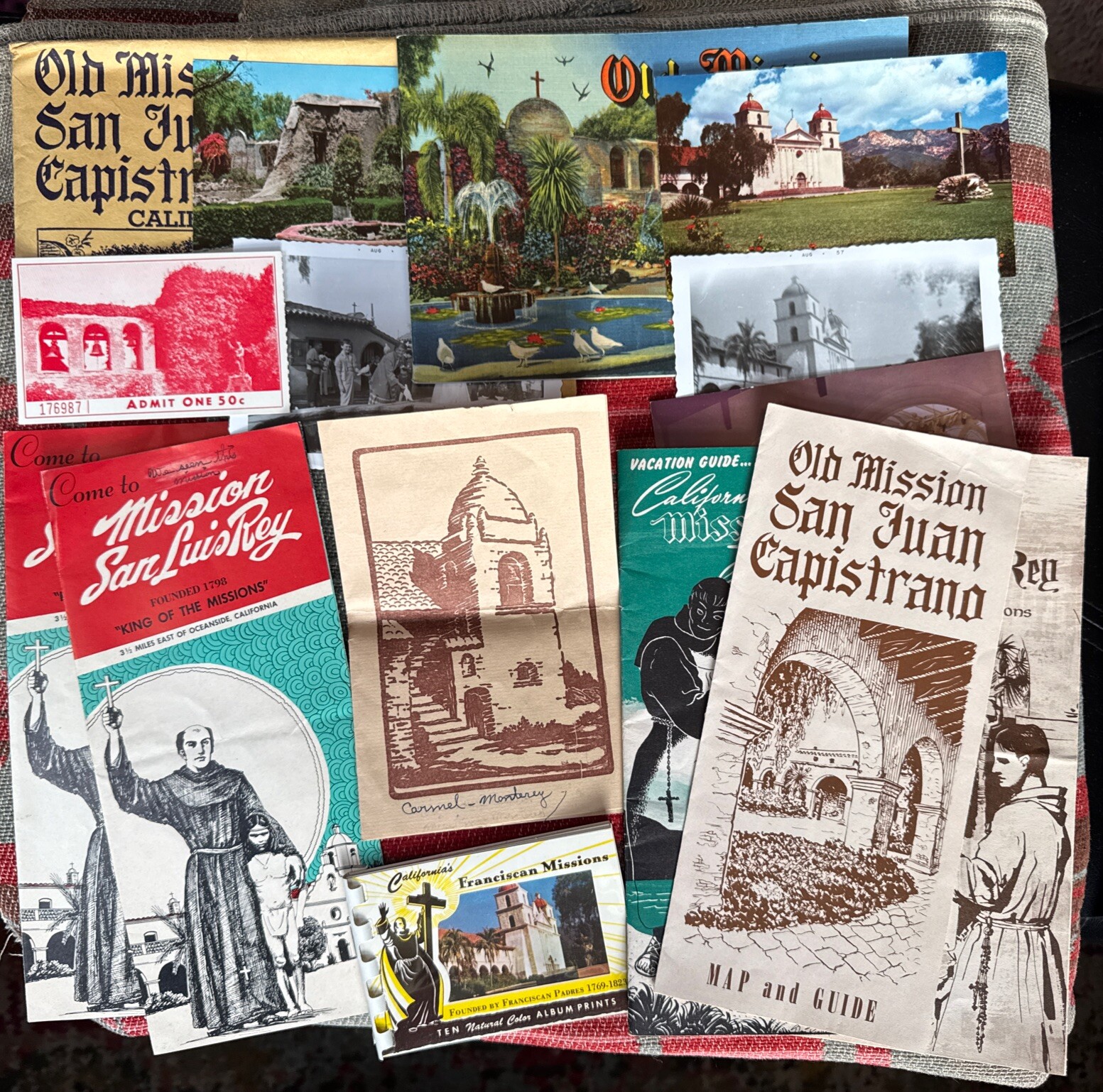 Lot 15 Vintage California Missions Ephemera Collectibles History America West Lot 15 Vintage California Missions Ephemera Collectibles History America West