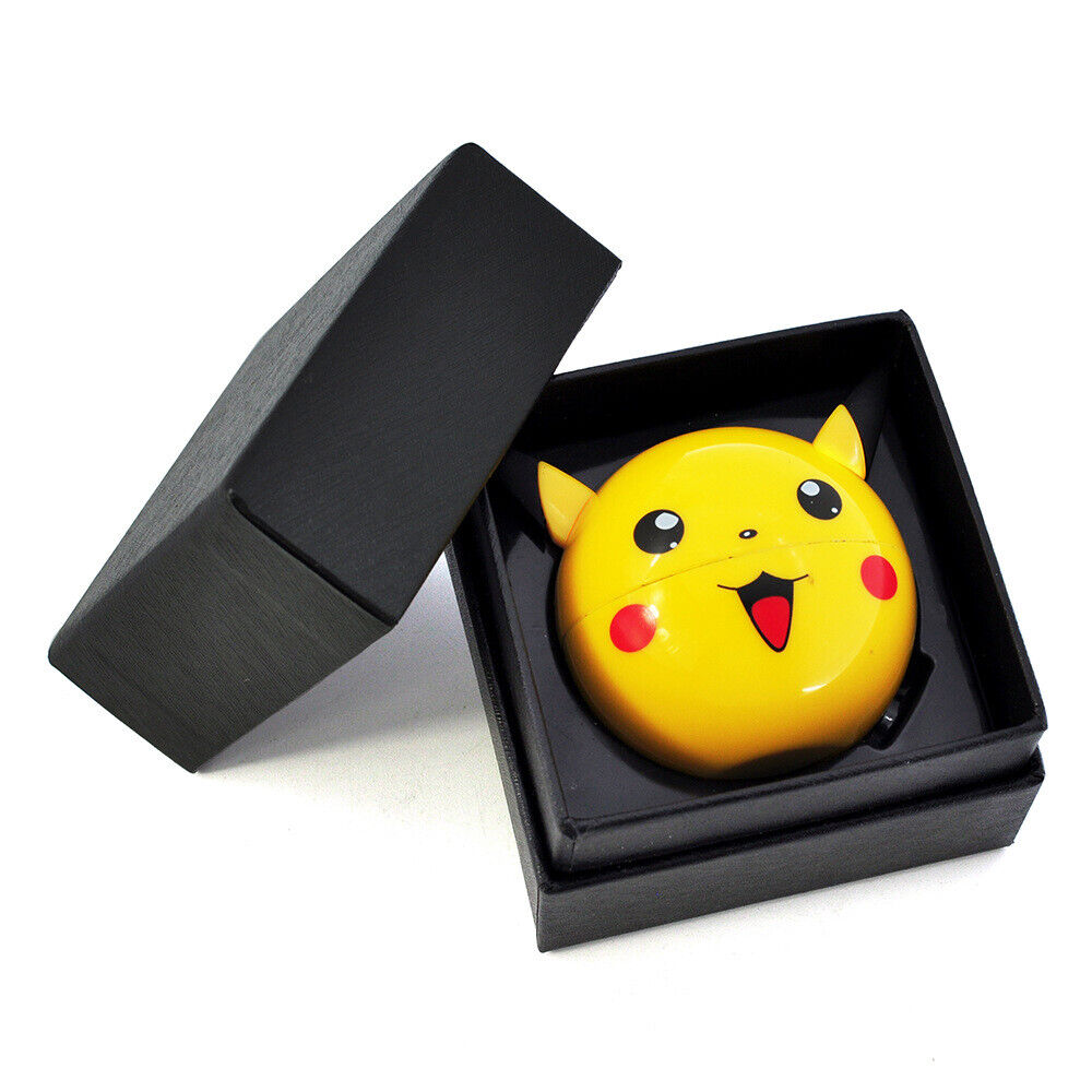 Pokeball Pikachu Premium Magnetic Metal Herb Grinder with Scraper - 1.96in/50mm 