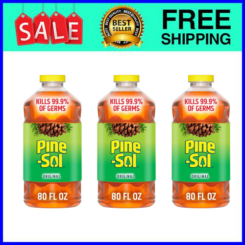 Pine-Sol Multi-Surface Cleaner Original 80 oz 3-Pack Ships from USA